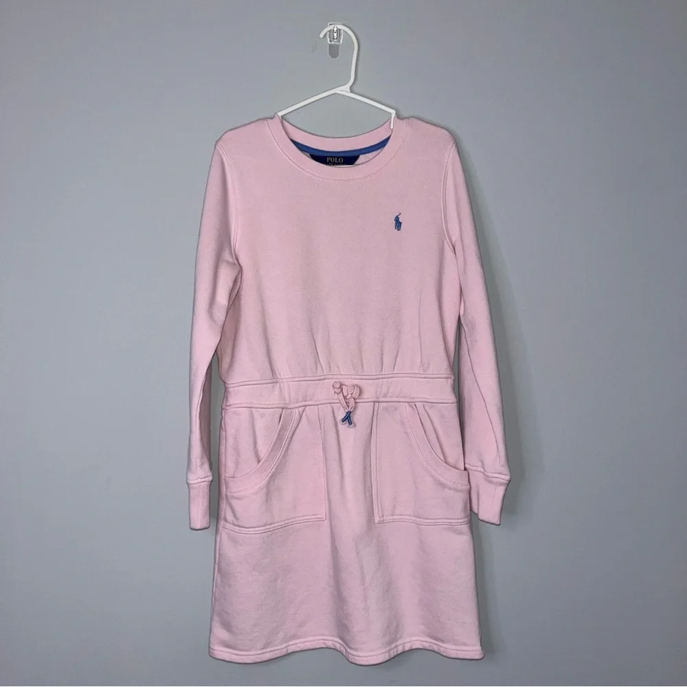 Polo Ralph Lauren Pink Sweatshirt Dress Youth Medium
